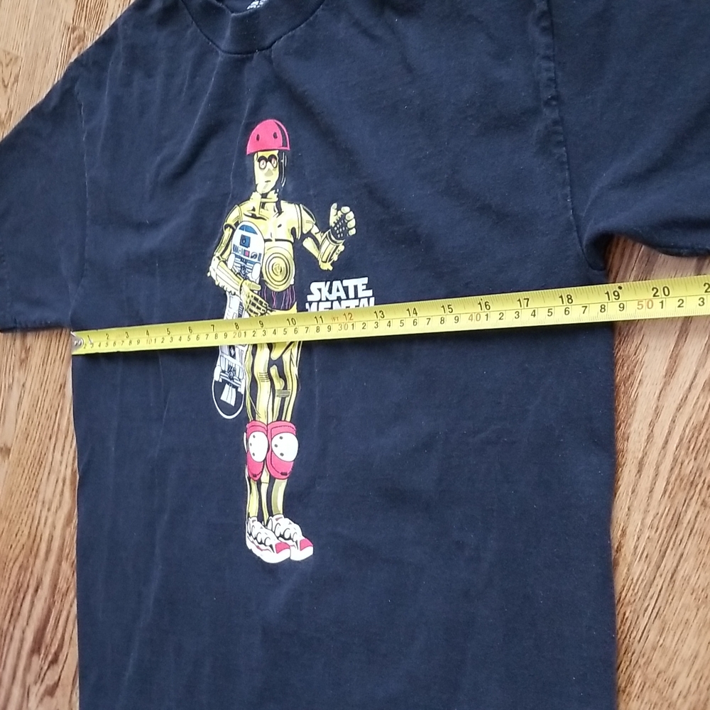 (M) SkateMental Disney StarWars C3PO 100% Cotton Crew Neck Short Sleeve Street - Picture 4 of 7